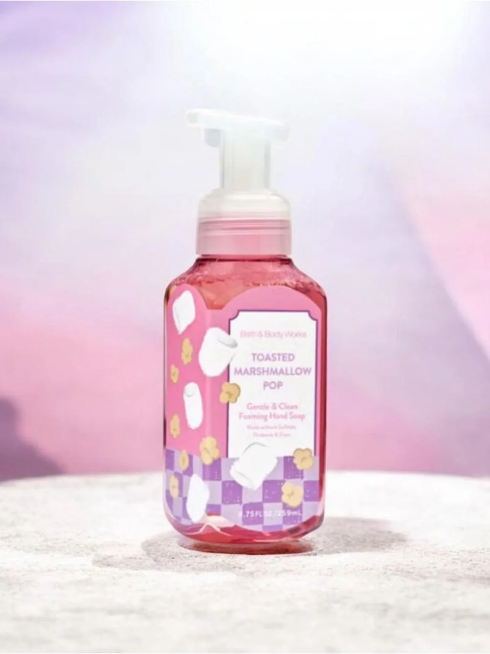 Bath & Body Works Toasted Marshmallow Pop Foaming Hand Soap 8.75 oz Set of 3pc.